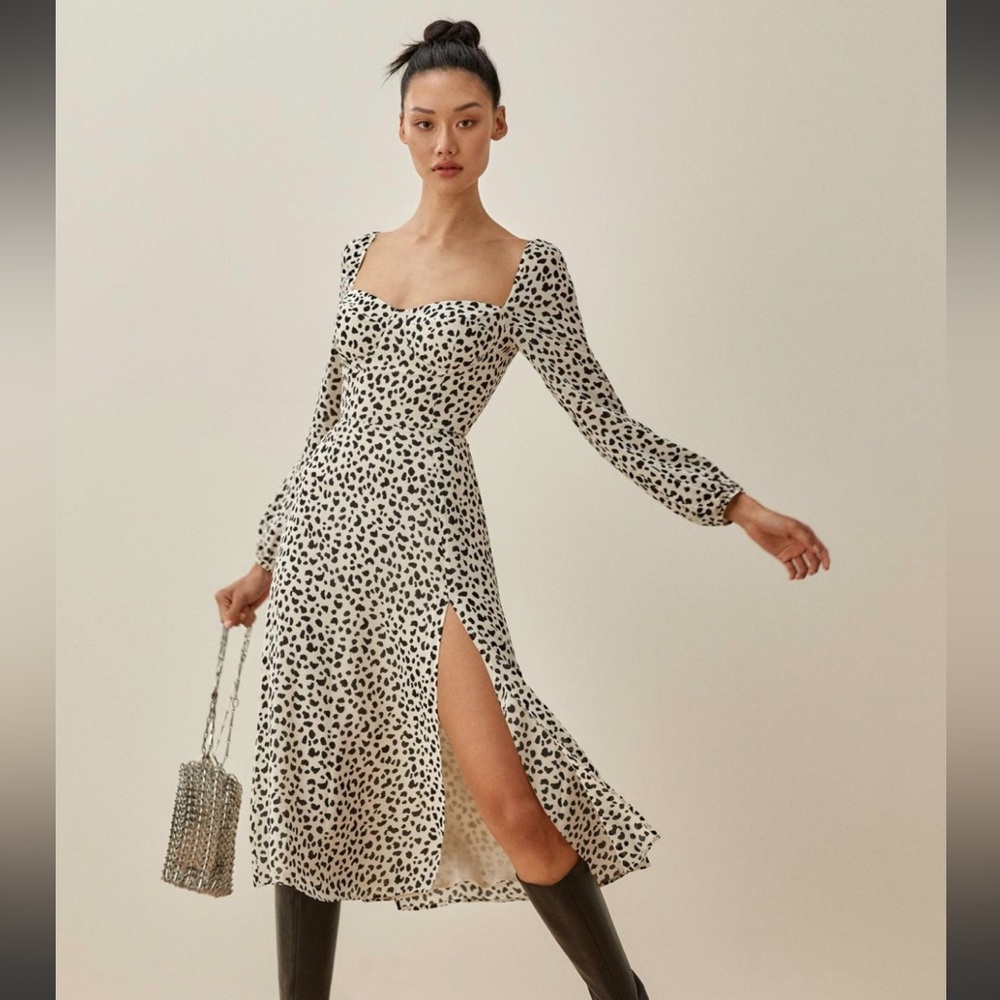 Reformation Shelby Dress in Ocelot